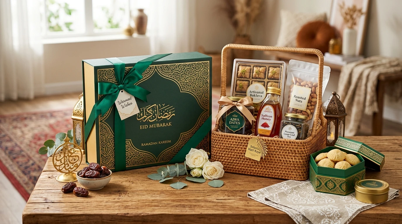 Ragam Pilihan Kemasan Hampers Lebaran Hardbox dan Keranjang Rotan