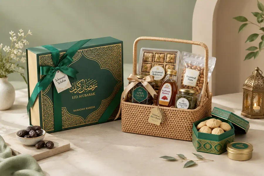 Ragam Pilihan Kemasan Hampers Lebaran Hardbox dan Keranjang Rotan